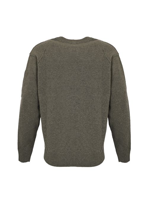Maglione in Lambswool GRS Gunmetal C.P. COMPANY | 19CMKN707A110149A921